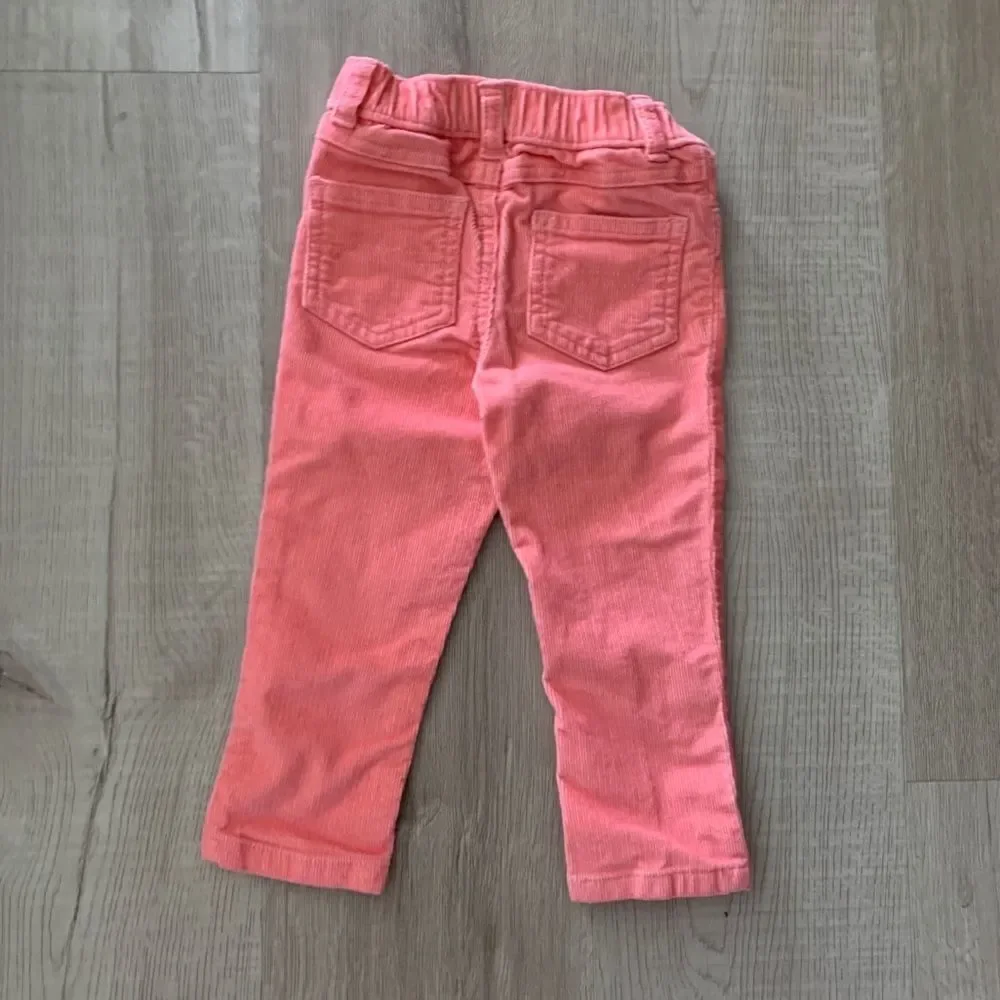 CARTER’s | Teal/Pink | FLORAL SHIRT & CORDUROY PANTS SET